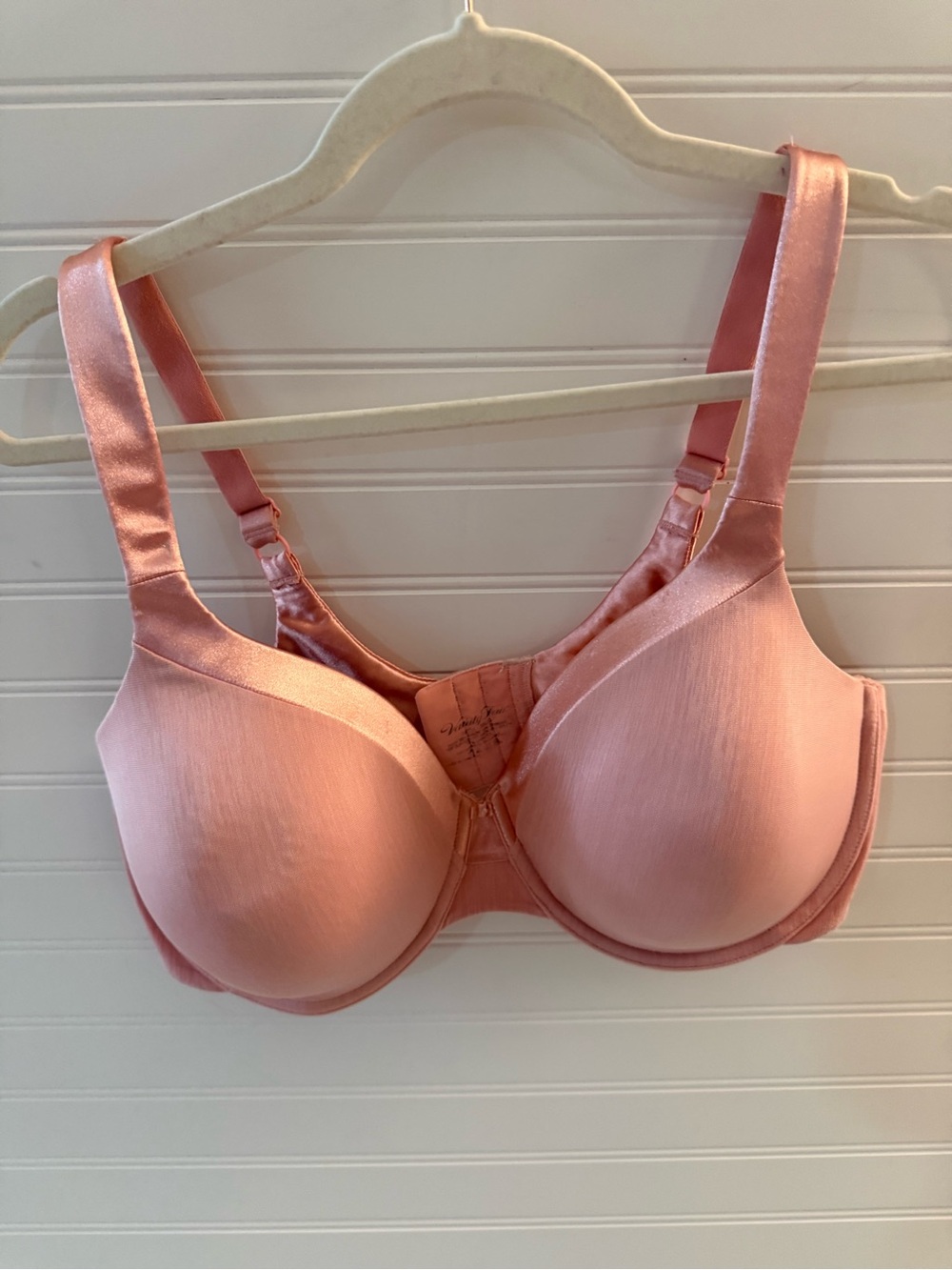 Vanity Pink Satin T-Shirt Bra with Full Coverage